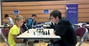 Inksters Shetland Junior Chess Championship 2015 - Artur and Duncan